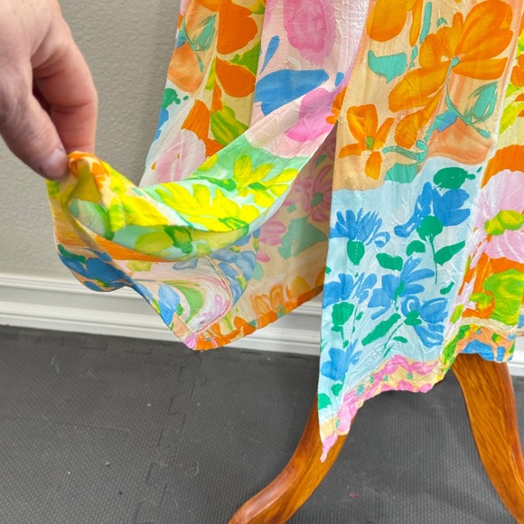 JAMS WORLD  Vintage Janice Midi Dress XL Flora Dora Floral Pattern Sun Dress - Picture 9 of 12